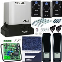 ZESTAW NAPĘD SIŁOWNIK DELTA 3 FAAC 741 900 3xPILOT