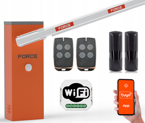 SZLABAN FORCE GR5000 z ramieniem 5m światło LED Parkingowy Osiedlowy