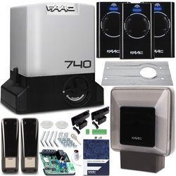 Zestaw Delta2 FAAC 740 3xPilot 868 Lampa