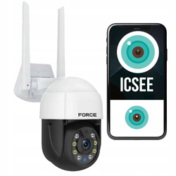 FORCE KAMERA PTZ ZEWNĘTRZNA OBROTOWA IP WIFI FULLHD 4MPx 4xZOOM ALARM ICSEE