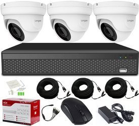ZESTAW DO MONITORINGU 3 KAMERY FULL HD ZEWNĘTRZNE