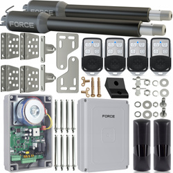 Zestaw do bramy dwuskrzydłowej FORCE SW200 2x2m 400 kg