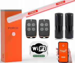 SZLABAN FORCE GR5000 z ramieniem 6m wbudowany semafor Parkingowy Osiedlowy