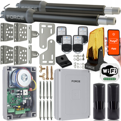 Zestaw do bramy dwuskrzydłowej FORCE SW200 2x2m 400 kg WiFI do skrzydłowej