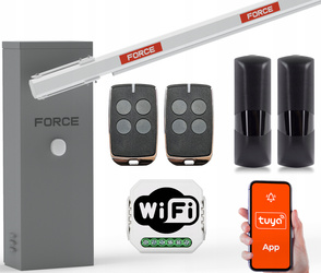 SZLABAN FORCE GR5000 z ramieniem 5m światło LED Podświetlenie Ramienia