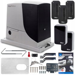 ZESTAW NAPĘD DO BRAM NICE ROBUS 600 3x PILOT MYGO2, Fotokomórki EPMB