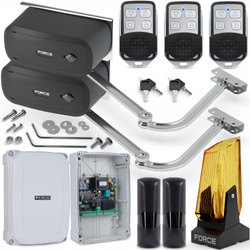 ZESTAW DO BRAMY SKRZYDŁOWEJ FORCE V400 LS DO 8 M 400 KG Z KRAŃCÓWKAMI